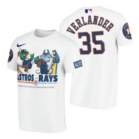 Houston Astros Justin Verlander White 2020 ALDS Cartoon Edition T-Shirt