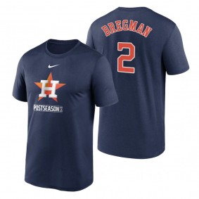 Houston Astros Alex Bregman Navy 2020 Postseason Authentic Collection T-Shirt