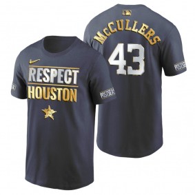 Houston Astros Lance McCullers Navy 2020 Postseason Gold Edition T-Shirt