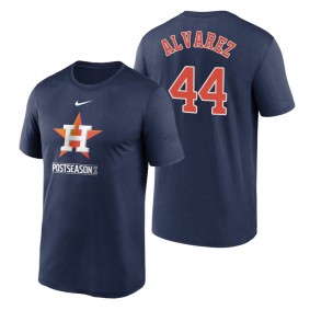 Houston Astros Yordan Alvarez Navy 2020 Postseason Authentic Collection T-Shirt