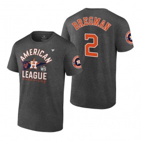 Houston Astros Alex Bregman Charcoal 2021 American League Champions T-Shirt