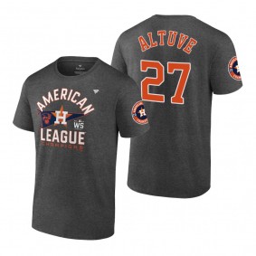 Houston Astros Jose Altuve Charcoal 2021 American League Champions T-Shirt