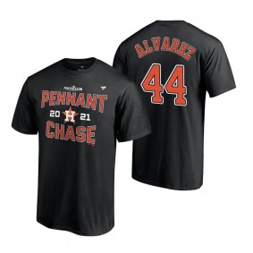 Houston Astros Yordan Alvarez Black 2021 Division Series Winner Locker Room T-Shirt