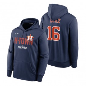 Houston Astros Aledmys Diaz Navy 2021 Postseason Dugout Hoodie