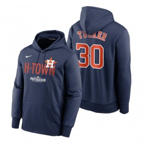 Houston Astros Kyle Tucker Navy 2021 Postseason Dugout Hoodie