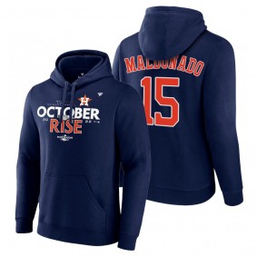 Houston Astros Martin Maldonado Navy 2022 AL West Division Champions Hoodie