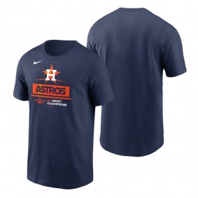 Houston Astros Navy T-Shirt T-Shirt 2022 AL West Division Champions