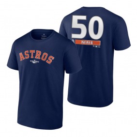 Houston Astros Hector Neris Navy 2022 World Series T-Shirt