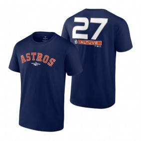 Houston Astros Jose Altuve Navy 2022 World Series T-Shirt