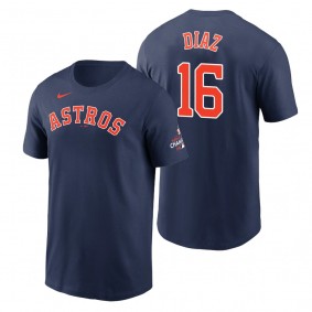 Houston Astros Aledmys Diaz Navy 2022 World Series Champions T-Shirt