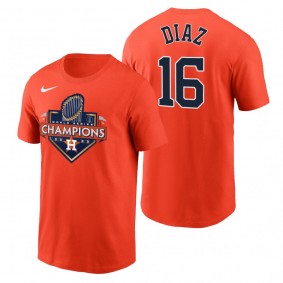 Houston Astros Aledmys Diaz Orange 2022 World Series Champions T-Shirt