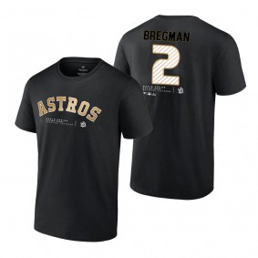 Houston Astros Alex Bregman Black 2022 World Series Champions T-Shirt