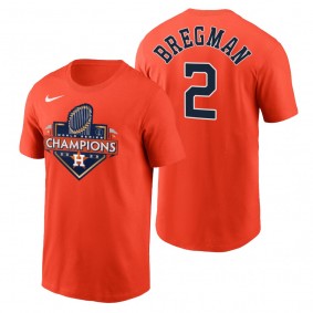 Houston Astros Alex Bregman Orange 2022 World Series Champions T-Shirt