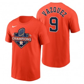 Houston Astros Christian Vazquez Orange 2022 World Series Champions T-Shirt