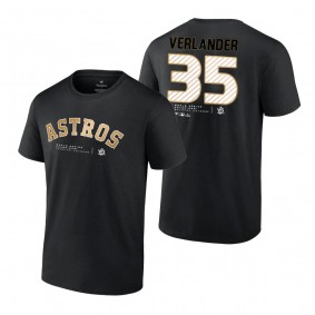 Houston Astros Justin Verlander Black 2022 World Series Champions T-Shirt