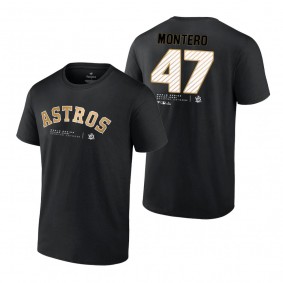 Houston Astros Rafael Montero Black 2022 World Series Champions T-Shirt