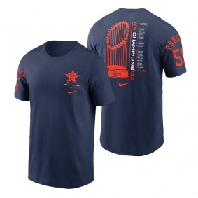 Houston Astros Ryan Pressly Navy 2022 World Series Champions Roster T-Shirt