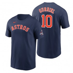 Houston Astros Yuli Gurriel Navy 2022 World Series Champions T-Shirt