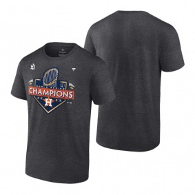 Houston Astros Heather Charcoal Locker Room T-Shirt 2022 World Series Champions