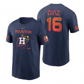 Houston Astros Aledmys Diaz Navy 2022 City Connect Velocity T-Shirt