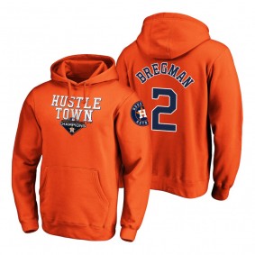 Houston Astros Alex Bregman Orange 2019 American League Champions Hometown Battery Pullover Hoodie