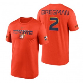 Houston Astros Alex Bregman Orange 2022 City Connect Legend T-Shirt