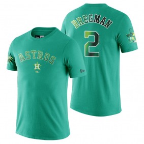 Houston Astros Alex Bregman Green Snakeskin 2017 World Series T-shirt