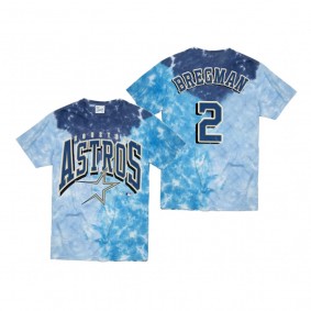 Houston Astros Alex Bregman Blue Tri Dye Vintage Tubular T-Shirt