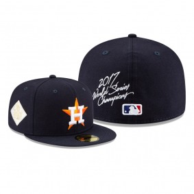 Houston Astros Navy 2017 World Series Champions 59FITY Fitted Hat