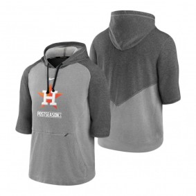 Houston Astros Charcoal Heather Gray 2020 Postseason Authentic Collection Pullover Hoodie