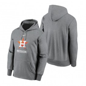 Houston Astros Gray 2020 Postseason Authentic Collection Pullover Hoodie