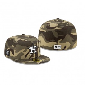 Houston Astros Camo 2021 Armed Forces Day 59FIFTY Hat