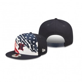 Houston Astros Navy 2022 Independence Day 4th of July Stars Stripes Snapback Adjustable Hat