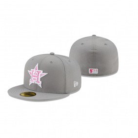 Houston Astros Gray 2022 Mother's Day On-Field 59FIFTY Fitted Hat