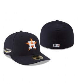 Houston Astros Navy 2022 Postseason Low Profile Fitted Hat