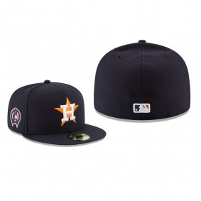 Houston Astros Navy 9/11 Remembrance Sidepatch 59FIFTY Fitted Hat