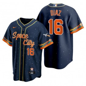 Houston Astros Aledmys Diaz Navy 2021 City Connect Replica Jersey