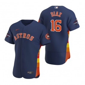 Houston Astros Aledmys Diaz Navy 2022 World Series Champions Authentic Jersey