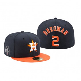 Houston Astros Alex Bregman Navy 2021 World Series Fitted Hat