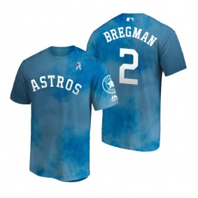 Alex Bregman Houston Astros 2019 Father's Day Blue T-Shirt