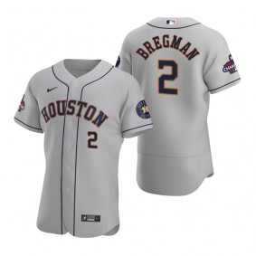 Houston Astros Alex Bregman Gray 2022 World Series Champions Authentic Jersey