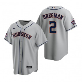 Houston Astros Alex Bregman Gray 2022 World Series Champions Replica Jersey