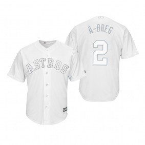 Houston Astros Alex Bregman A-Breg White 2019 Players' Weekend Replica Jersey