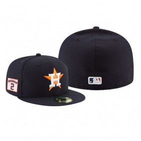 Houston Astros Alex Bregman Navy Player Patch 59FIFTY Fitted Hat Men's