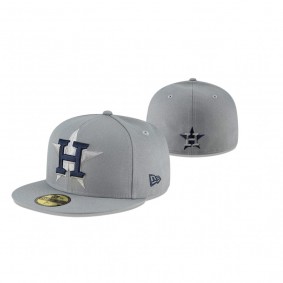 Houston Astros Gray Alternate Logo Elements 59FIFTY Fitted Hat