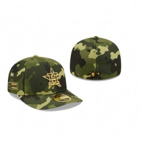 Houston Astros Camo 2022 Armed Forces Day Low Profile 59FIFTY Hat