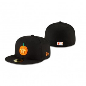 Houston Astros Black Carved Pumpkins 59Fifty Fitted Hat