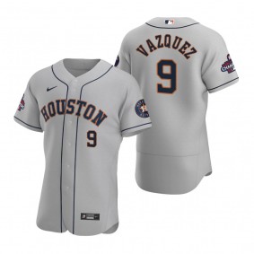 Houston Astros Christian Vazquez Gray 2022 World Series Champions Authentic Jersey