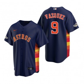 Christian Vazquez Houston Astros Navy 2022 Postseason Replica Jersey