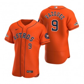 Houston Astros Christian Vazquez Orange 2022 Postseason Authentic Jersey